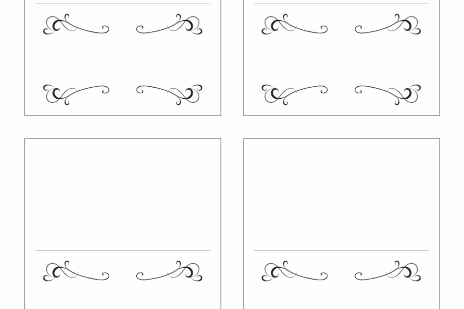 Free Printable Blank Place Card Template Printable Templates Your Go