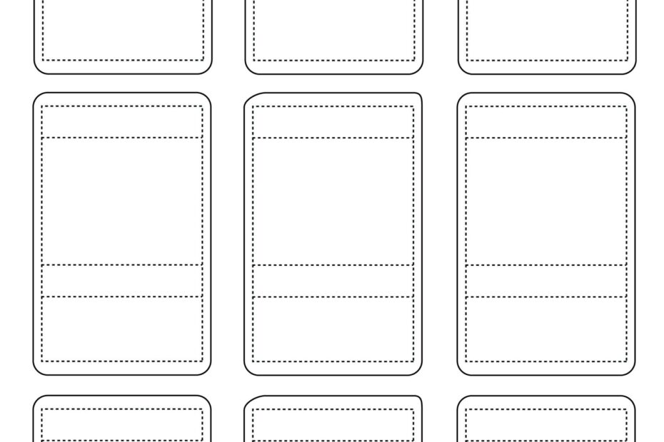 Free Printable Blank Trading Card Templates PDF Included Printables Hub