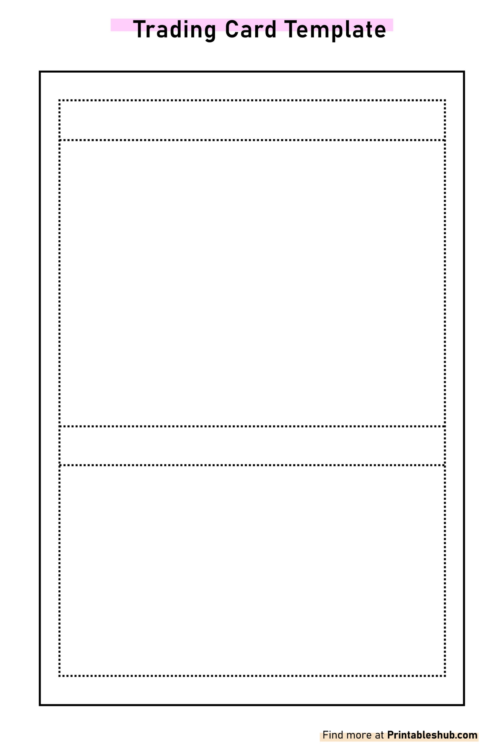 Free Printable Blank Trading Card Templates PDF Included Printables Hub