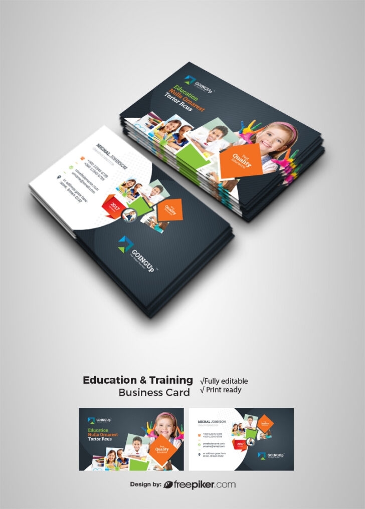 Free Printable Business Card Template For Teachers Template Samples
