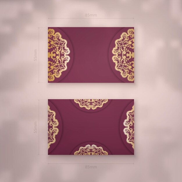 Free Printable Business Card Templates Burgundy Gsaperformance