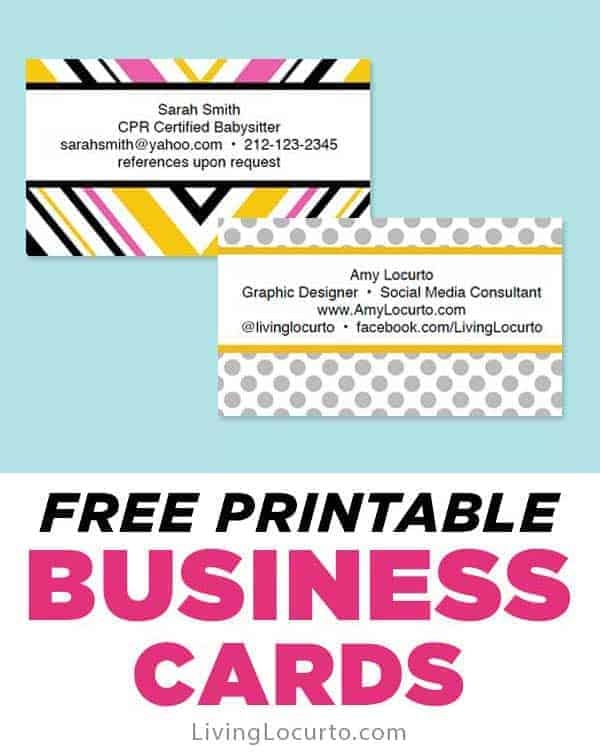 free printable business card template hunting