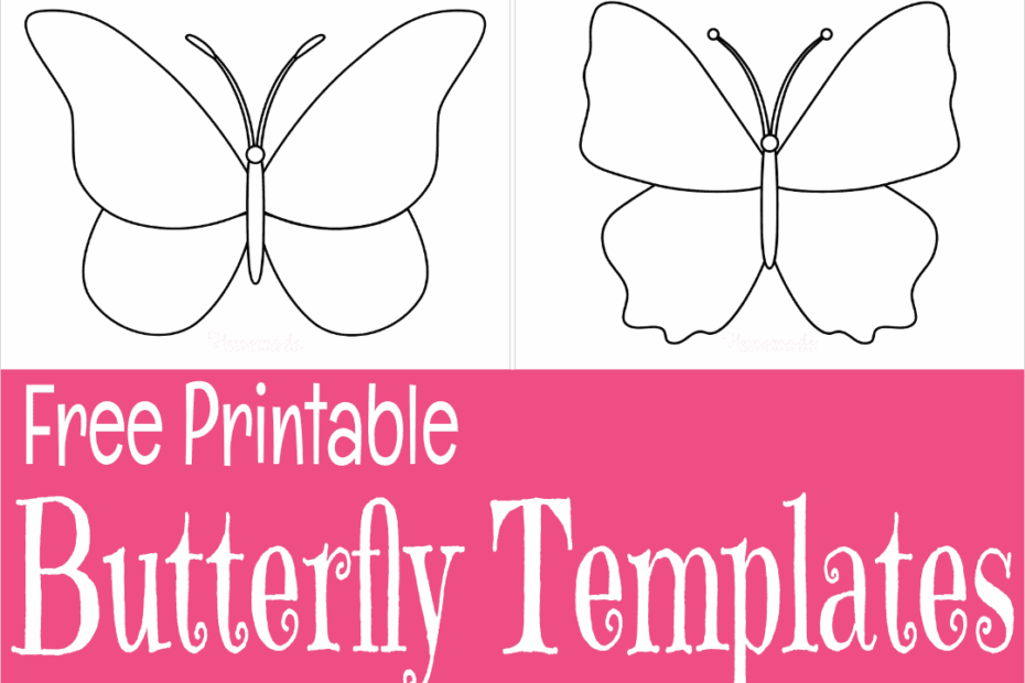 Free Printable Butterfly Templates