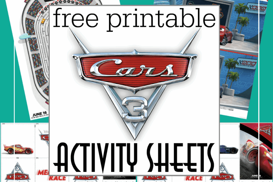 Free Printable Cars 3 Activity Sheets And A New Cars 3 Trailer