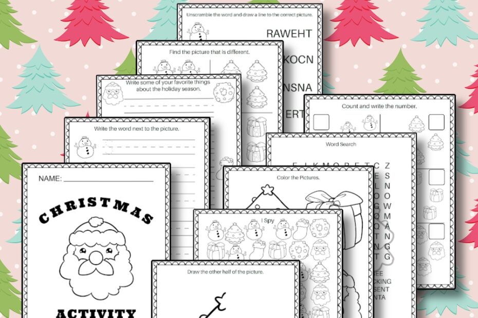 Free Printable Christmas Activity Book The Stress Free Christmas