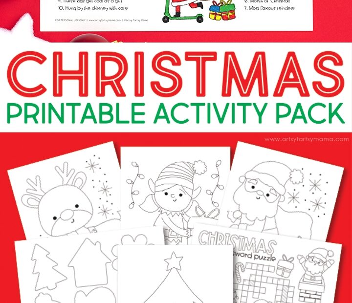 Free Printable Christmas Activity Pack Artsy fartsy Mama