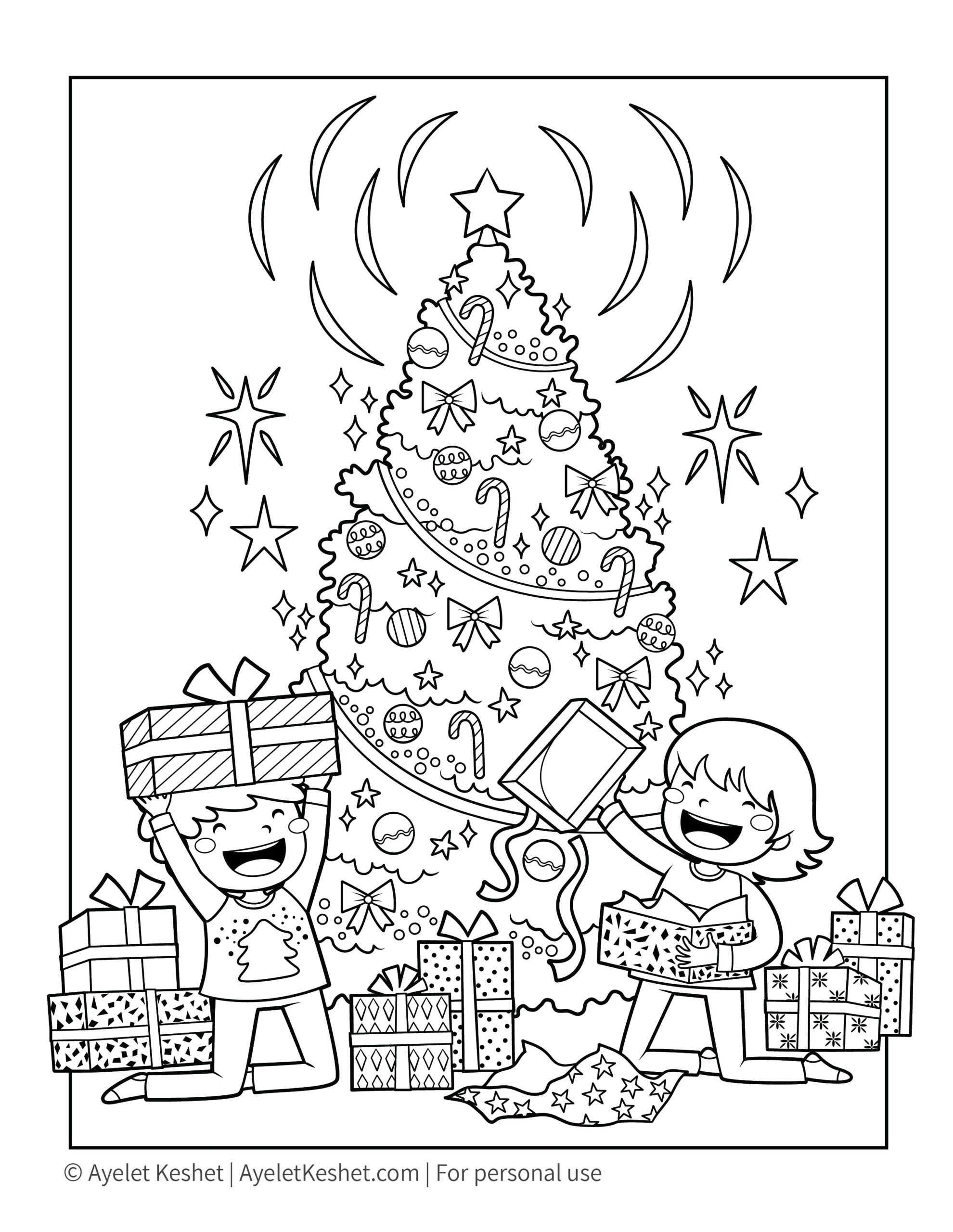 christmas coloring activities printable
