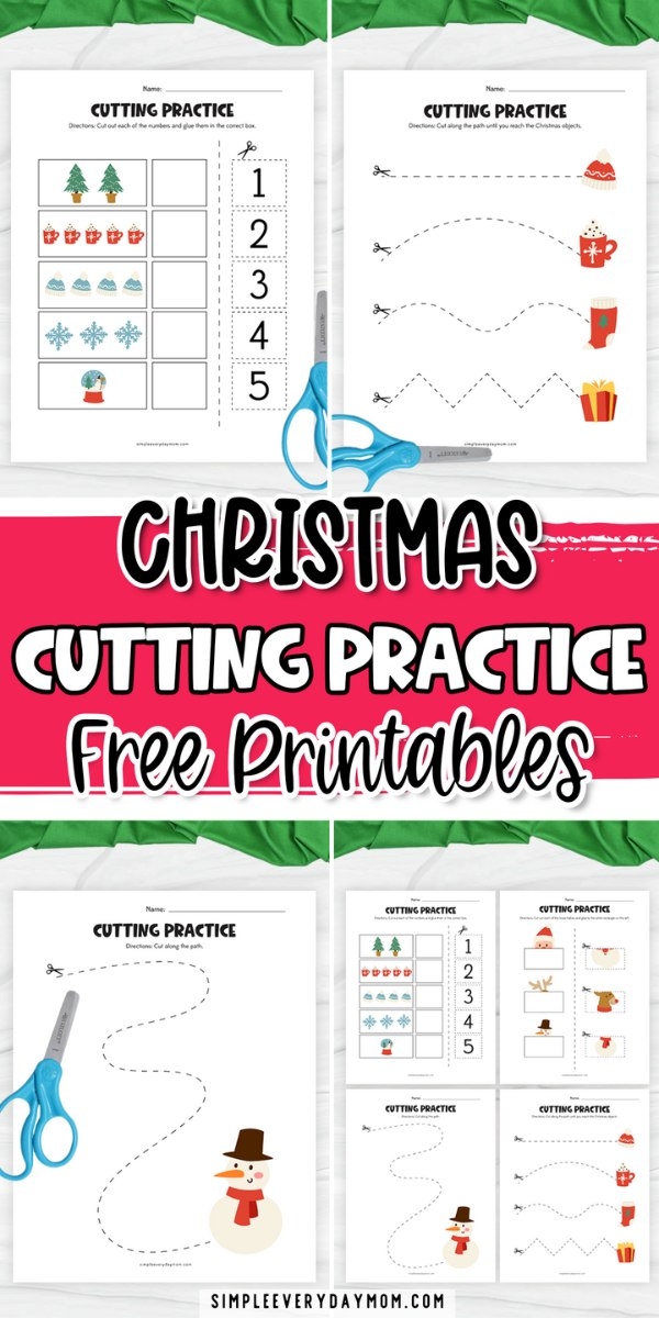 christmas cutting activities printable