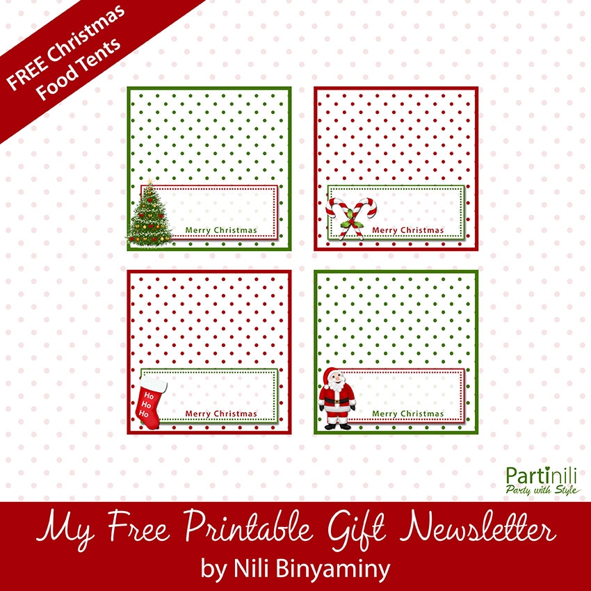 free printable christmas tent cards templates