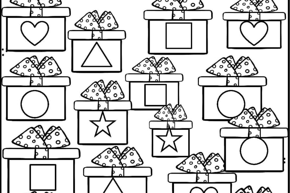 Free Printable Christmas Worksheets For Preschool Kindergarten