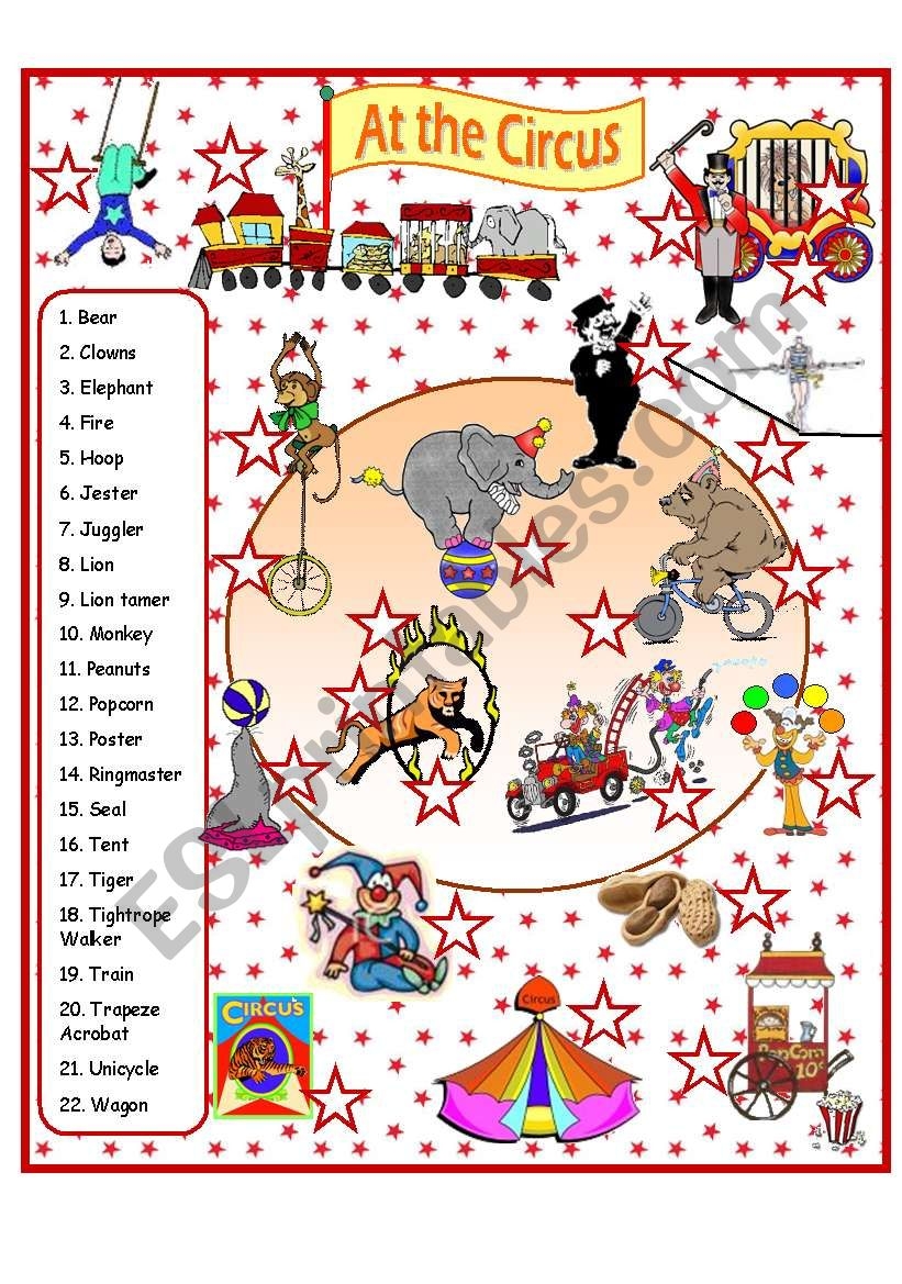 Free Printable Circus Activities