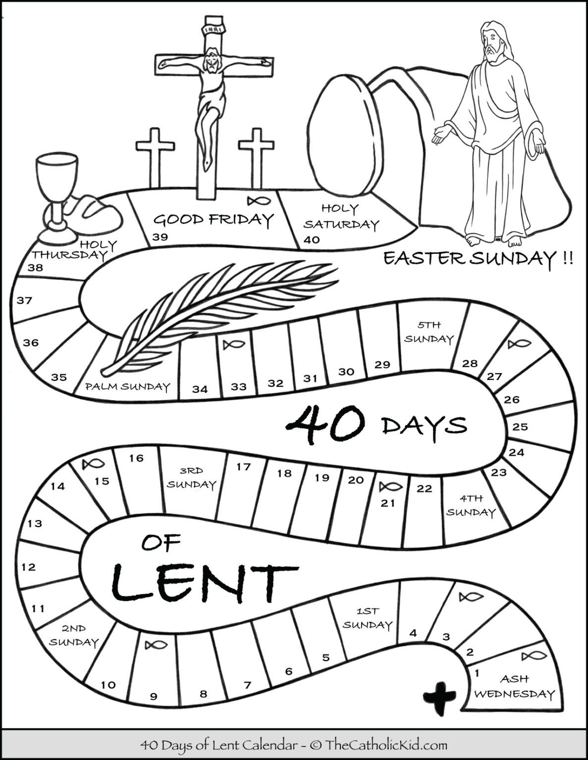 free printable lent activities