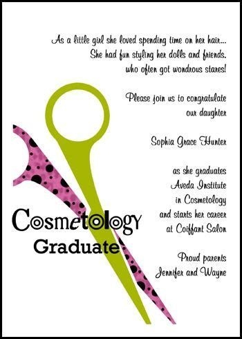 Free Printable Cosmetology Graduation Card Template Word Graduation