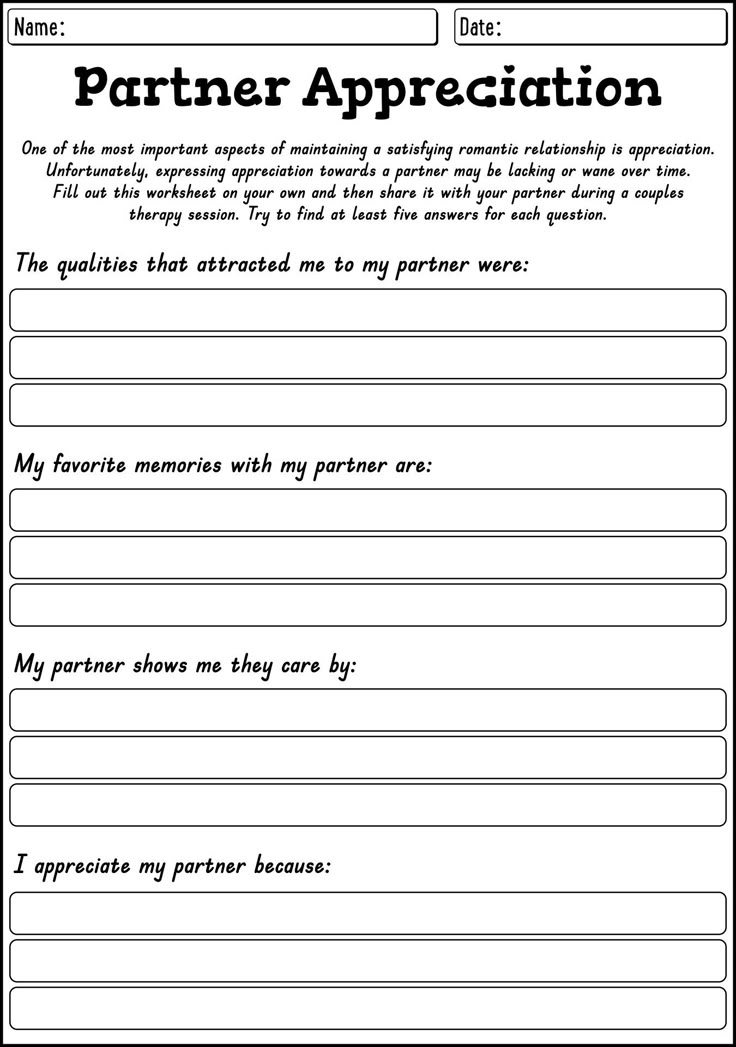 free printable couples therapy activities pdf