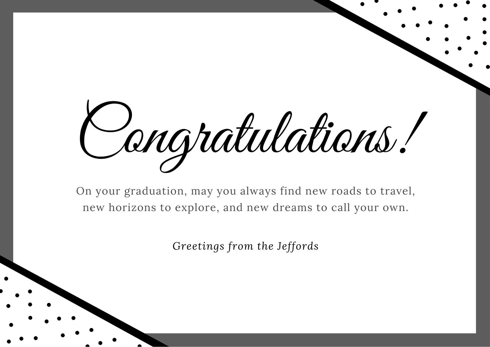 Free Printable Custom Congratulation Card Templates Canva