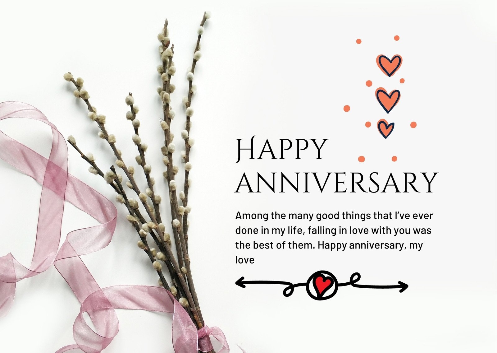 free printable anniversary card template