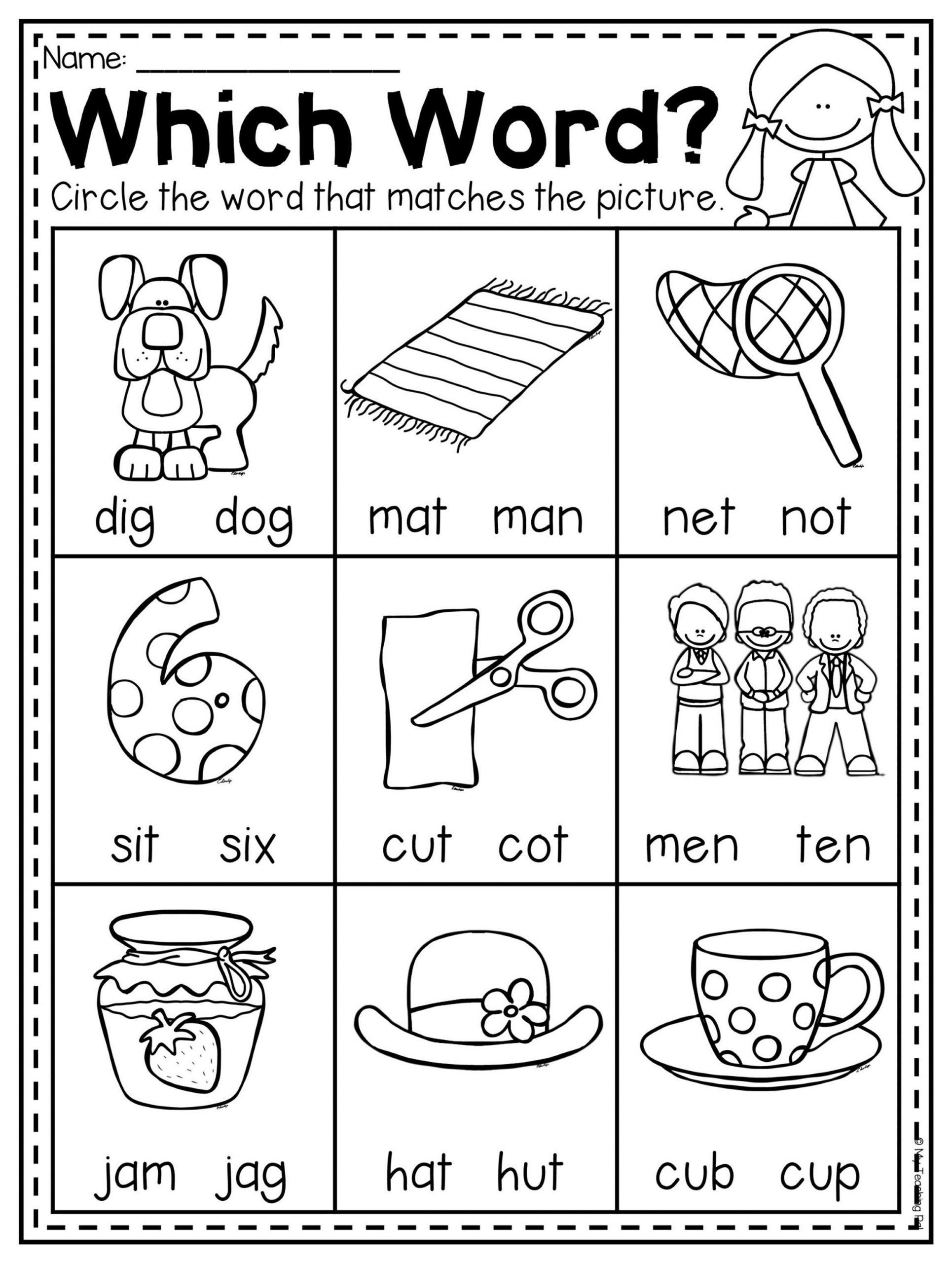 Free Printable Cvc Worksheets