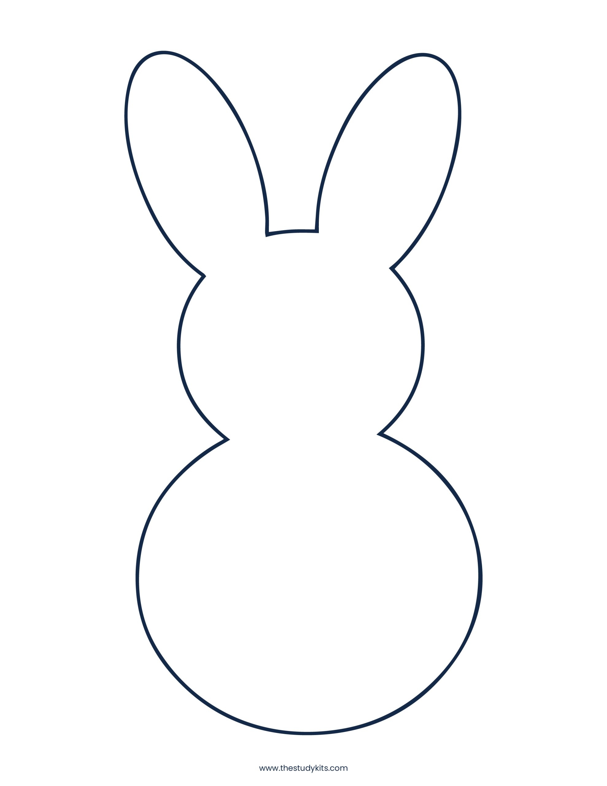 free printable bunny templates for easter cards
