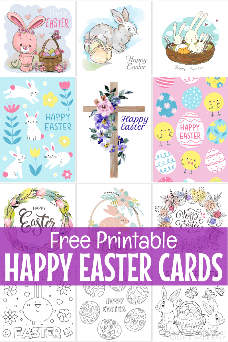 easter card templates printable