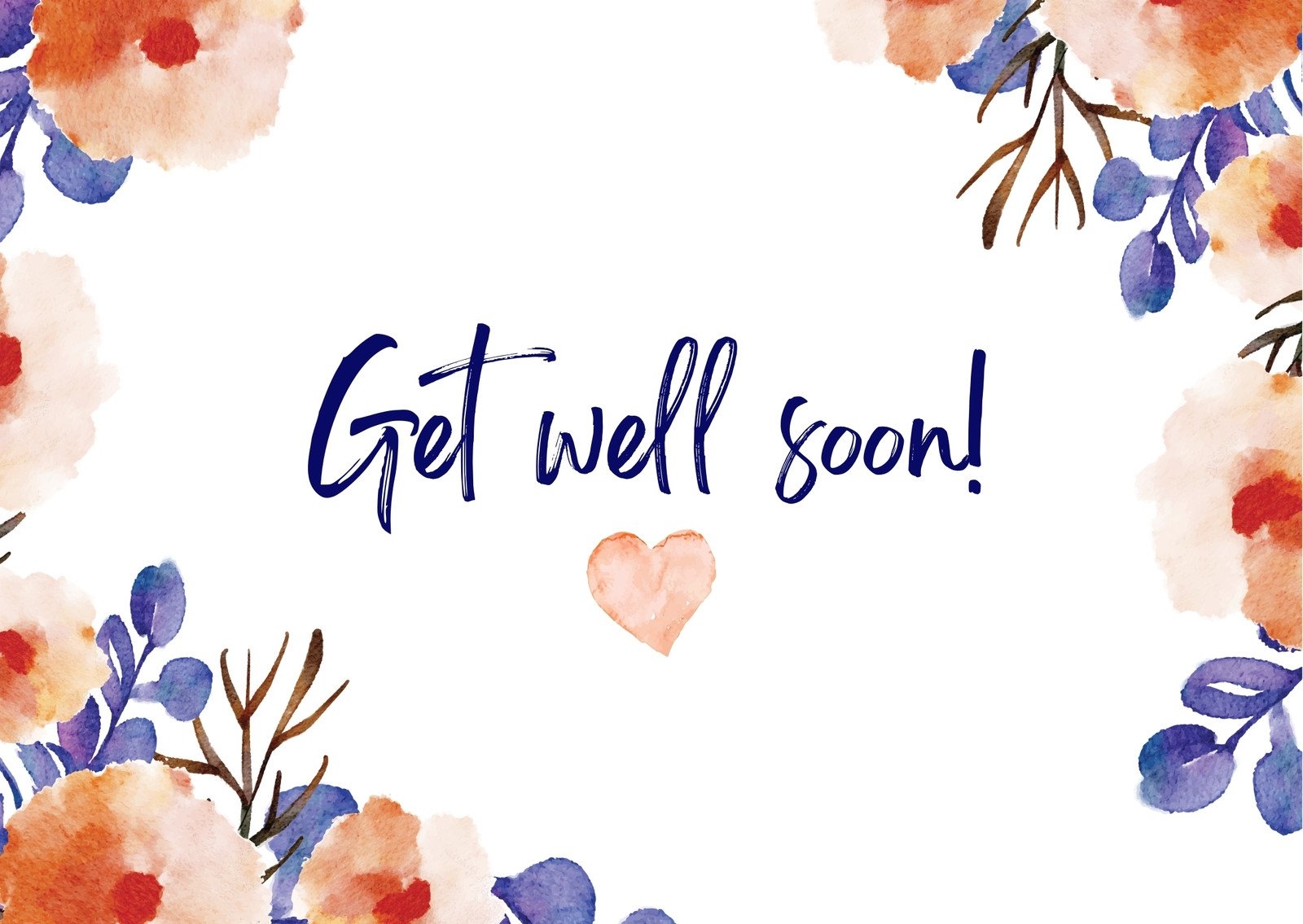 Free Printable Editable Get Well Soon Card Templates 45 OFF