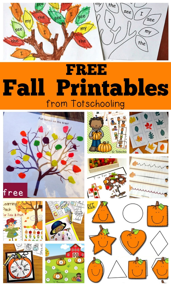 Free Printable Fall Activity Sheets For Kids