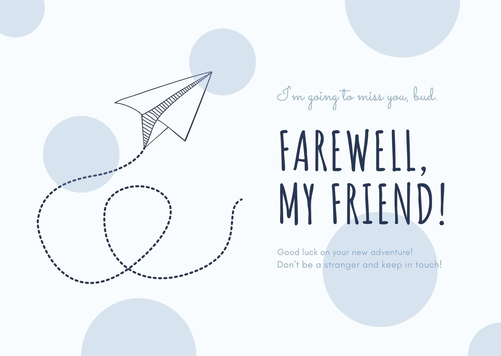 Free Printable Farewell Cards Free Printable
