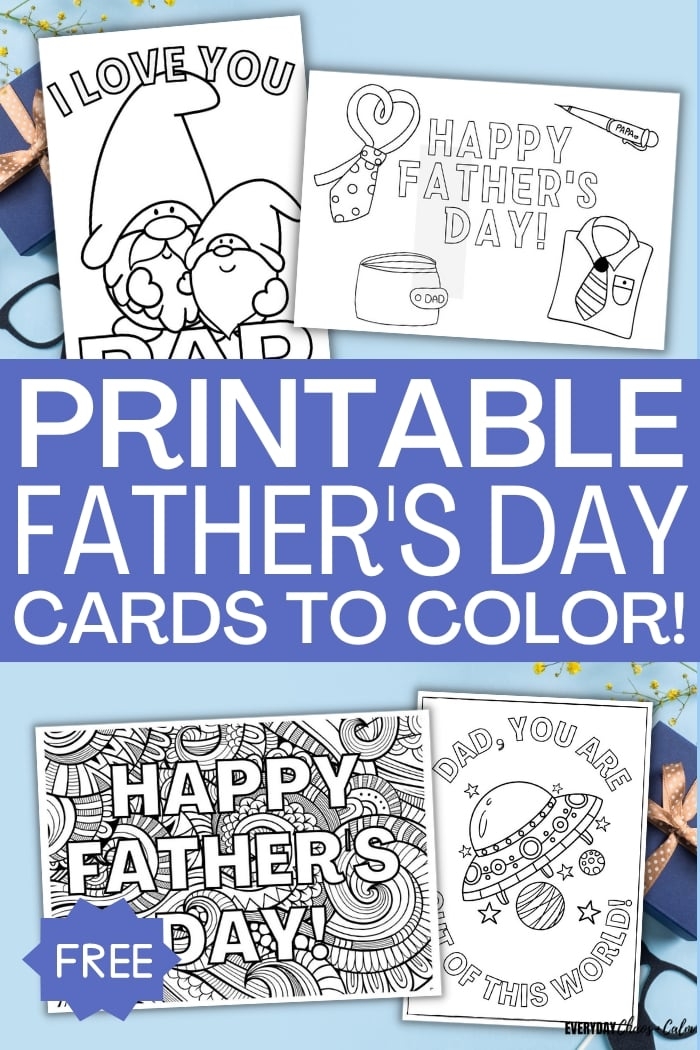 free printable fathers day card templates for kids to color
