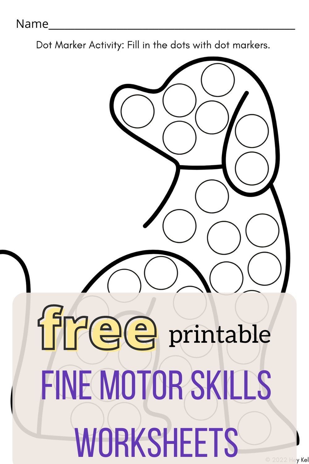 Free Printable Fine Motor Skills Worksheets