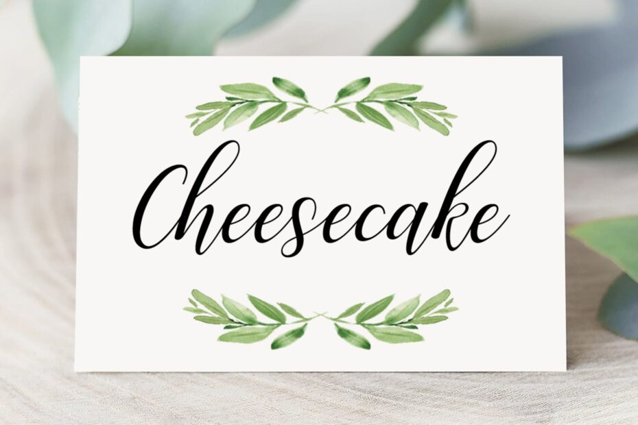 Free Printable Food Labels For Buffet Table Printable Templates