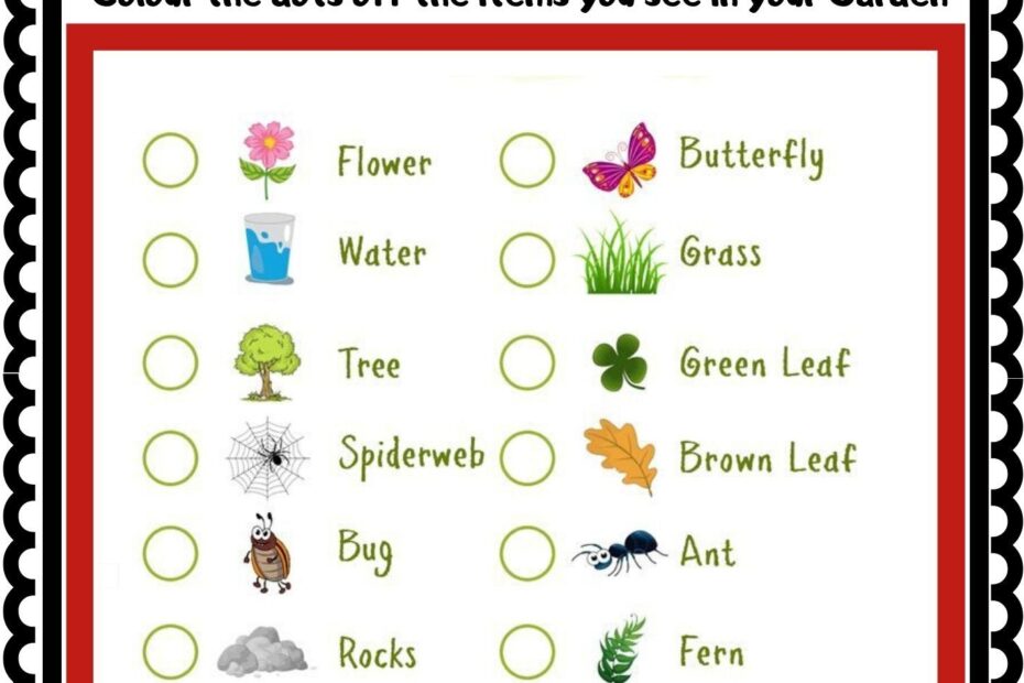 Free Printable Gardening Activity Sheets