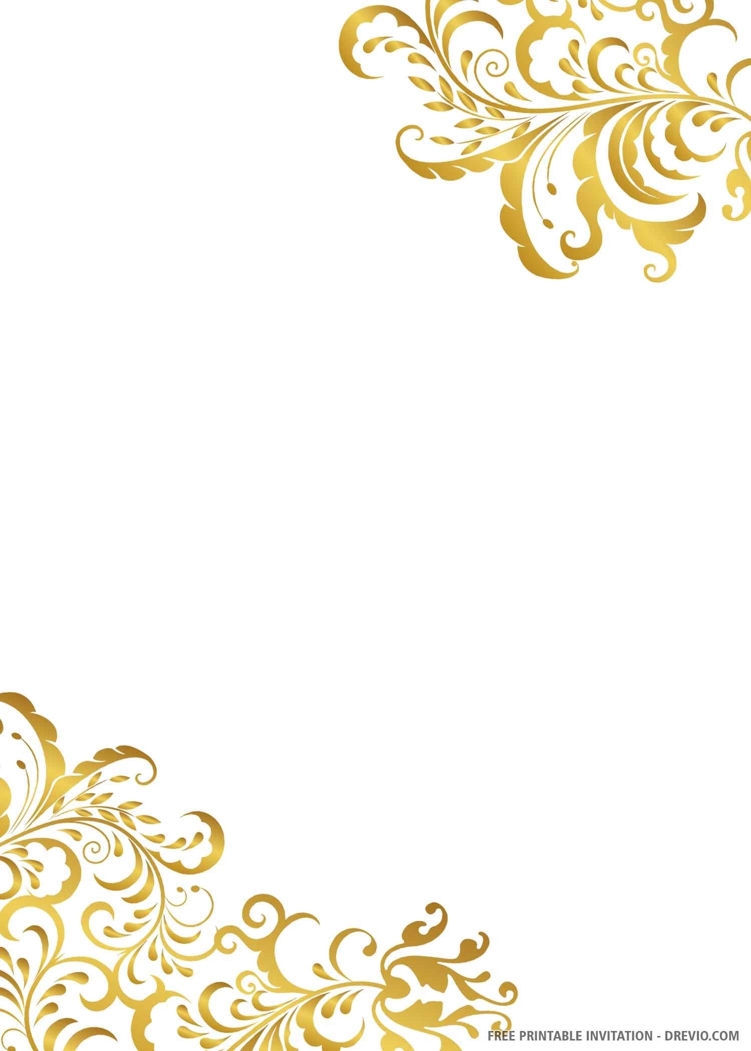free printable gold card template