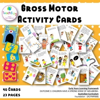 free printable gross motor activity cards
