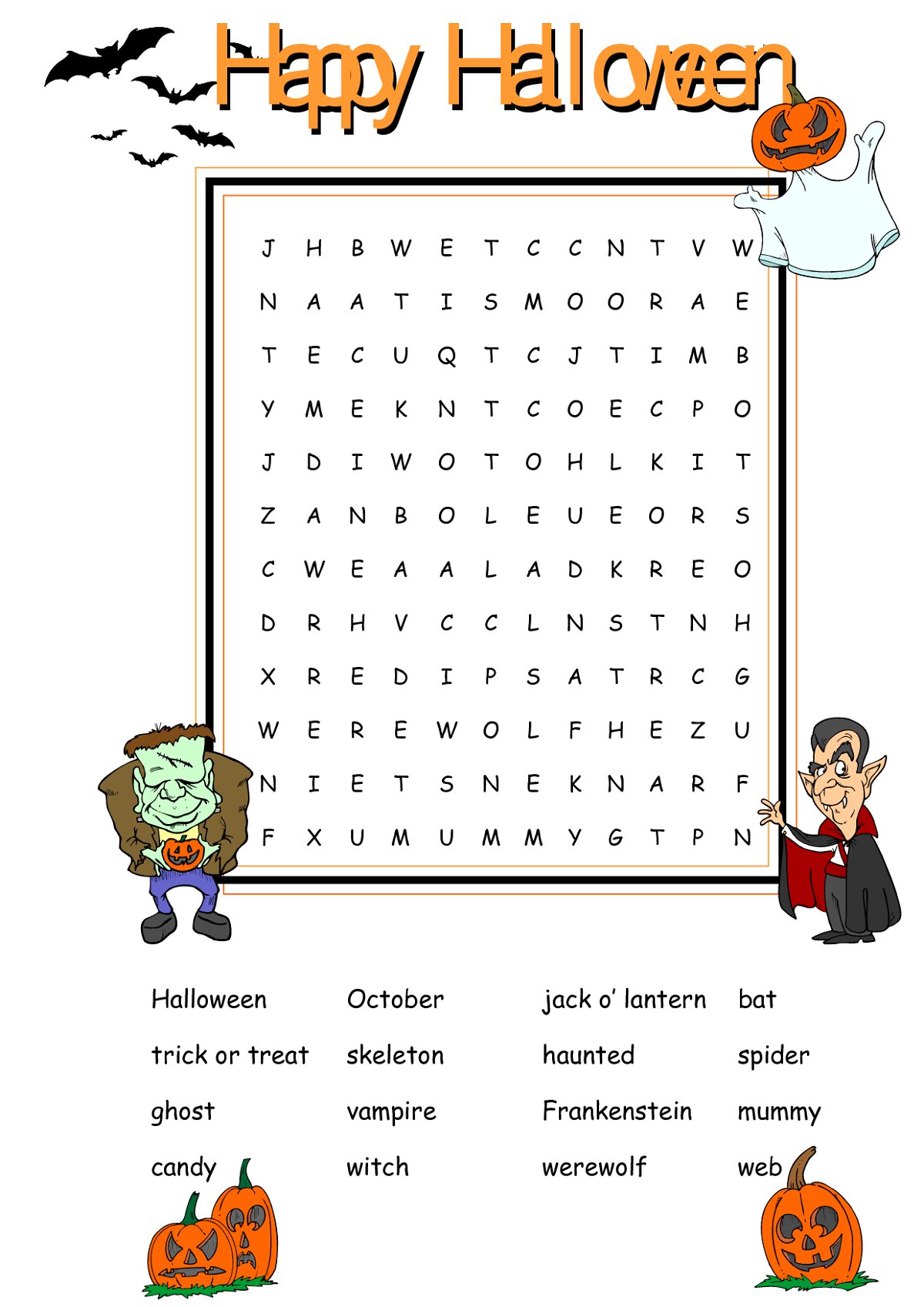 free printable halloween activity pages