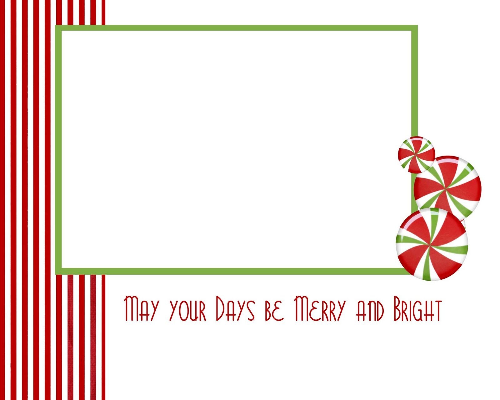 free printable christmas photo cards templates