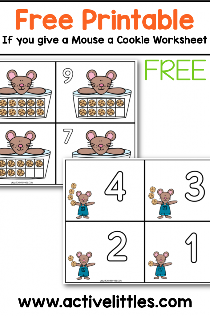 free printable if you give a mouse a cookie activities
