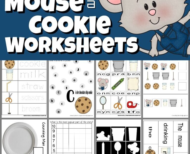 FREE Printable If You Give A Mouse A Cookie Worksheets And Activities