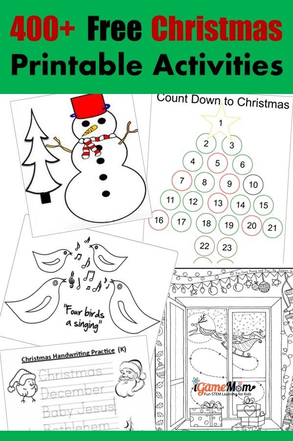 Free Printable Kids Christmas Activity Pages