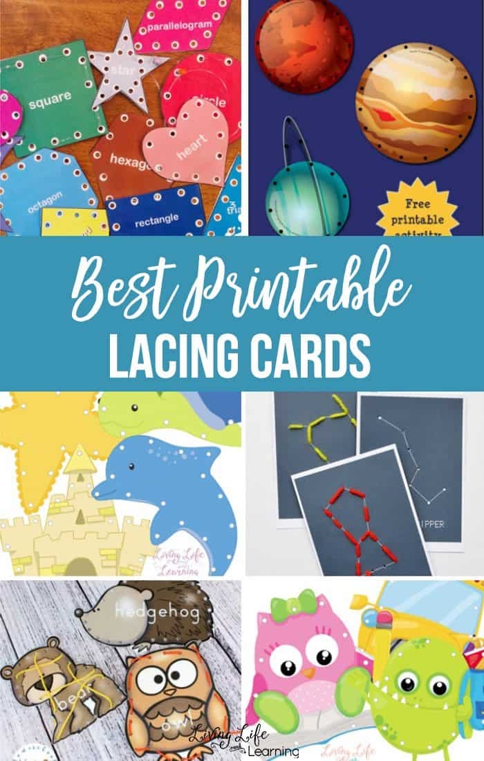 FREE Printable Lacing Cards Activity