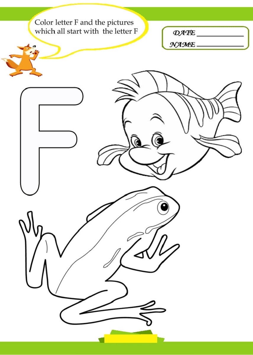 letter f printable activities