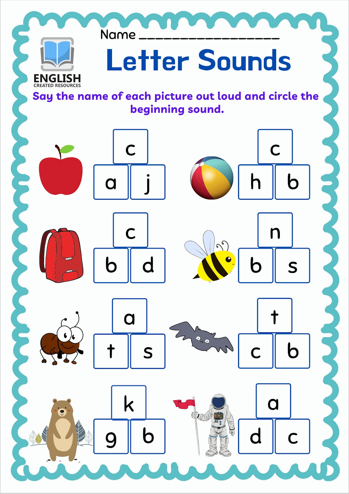 free printable letter sound activities