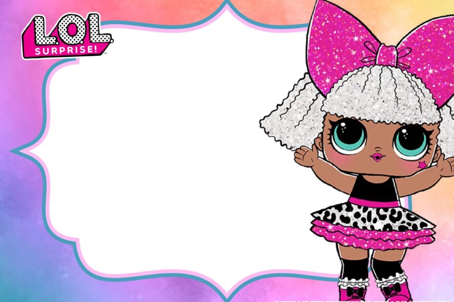 FREE Printable LOL Surprise Dolls Birthday Party Invitation