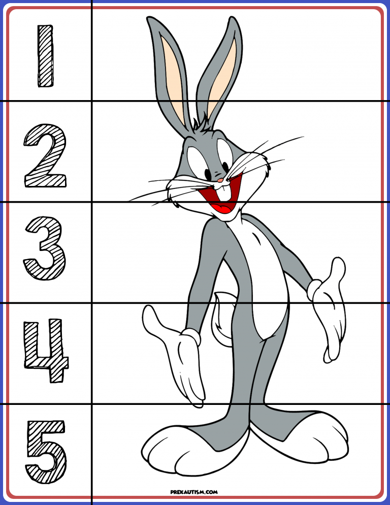 FREE Printable Looney Tunes Puzzles Preschool Learning Activities 