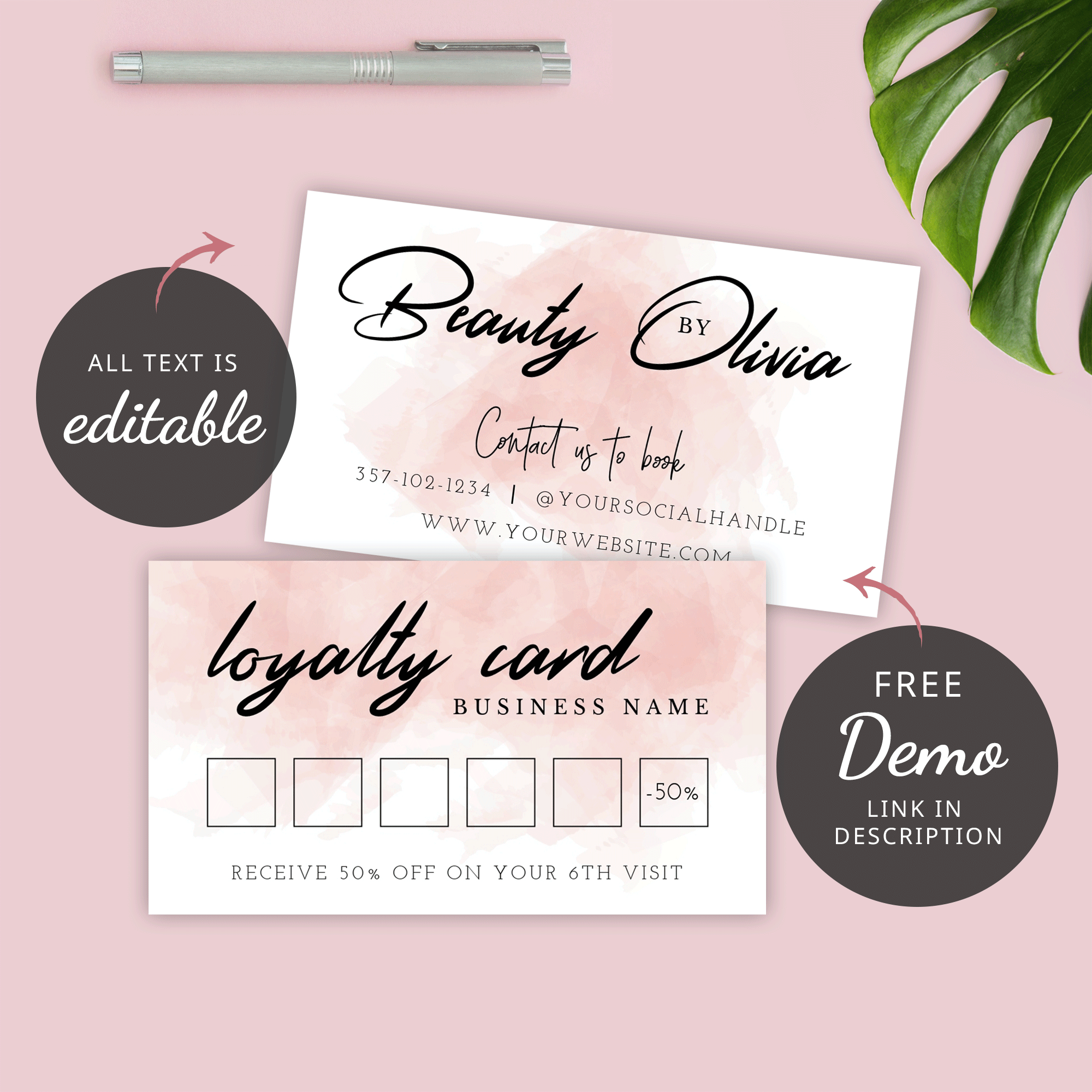 Free Printable Loyalty Card Template Printable Templates Your Go To 