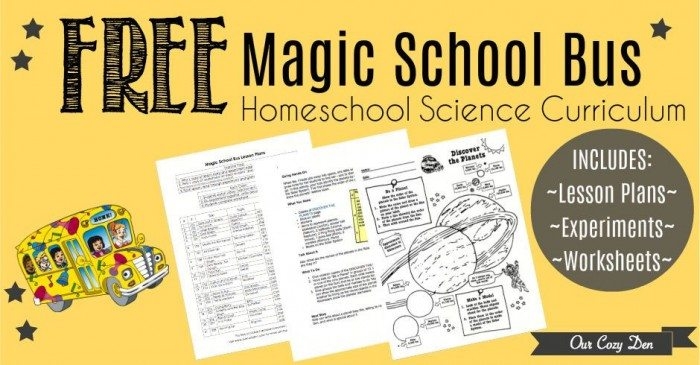 FREE Printable Magic School Bus Homeschool Science Curriculum With