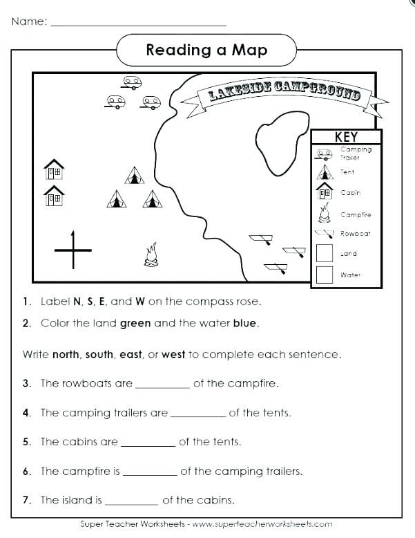 map activities 1st grade free printable