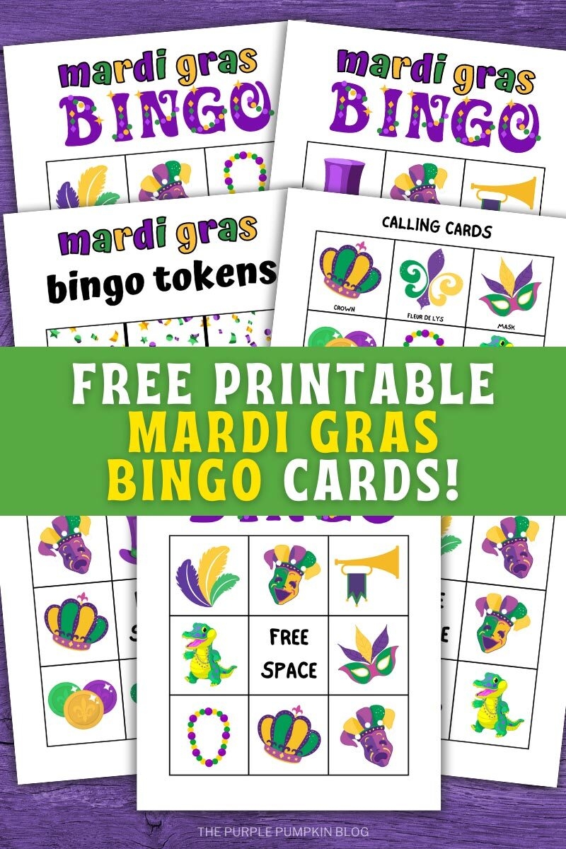 free printable blank mardi gras bingo card template