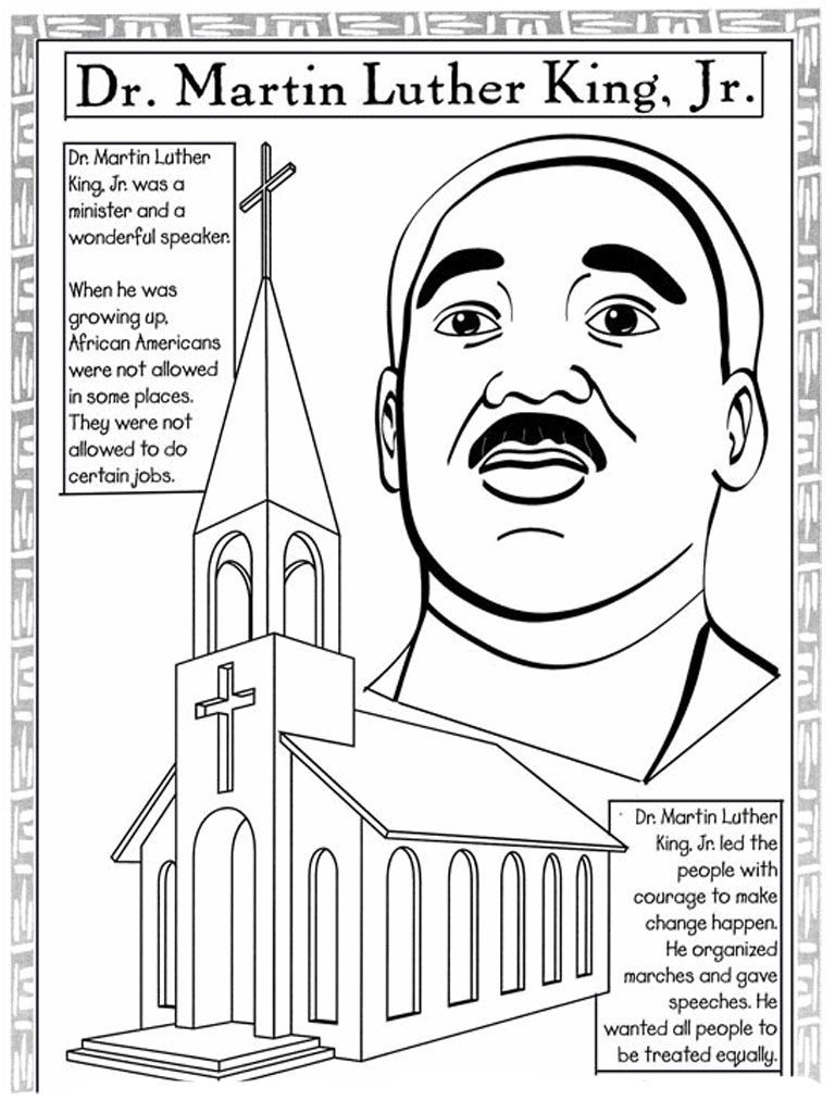 Free Printable Martin Luther King Worksheets