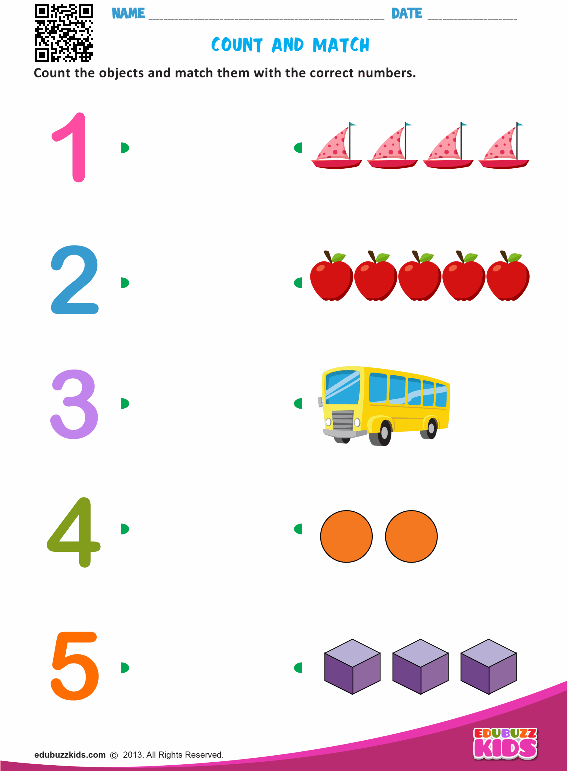 Free Printable Matching Worksheets
