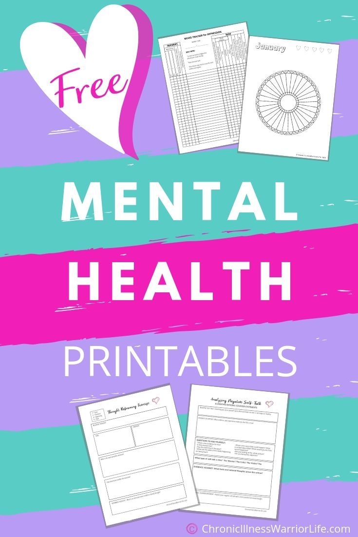 free printable mental health activities worksheets