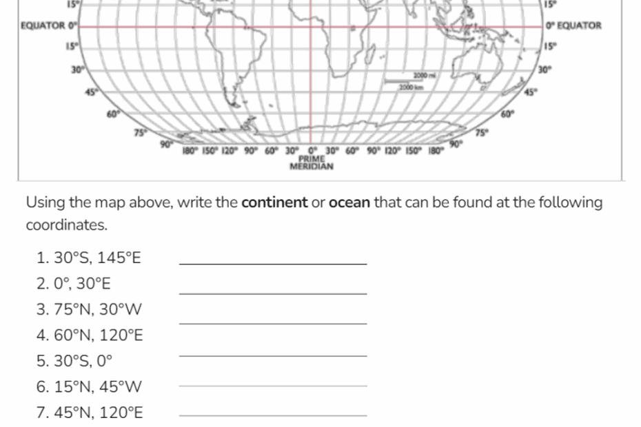 Free Printable Mini Unit Latitude And Longitude For Kids Worksheets